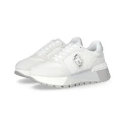 Femme Liu-Jo Sneakers Amazing Blanches Argent