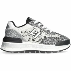 Outlet Liu-Jo Sneakers Amazing Noir/Argenté/Blanc