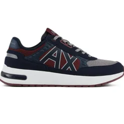 Homme Armani Exchange Sneakers Charlie bleu marine/rouge/blanc