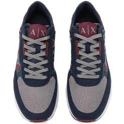 Homme Armani Exchange Sneakers Charlie bleu marine/rouge/blanc