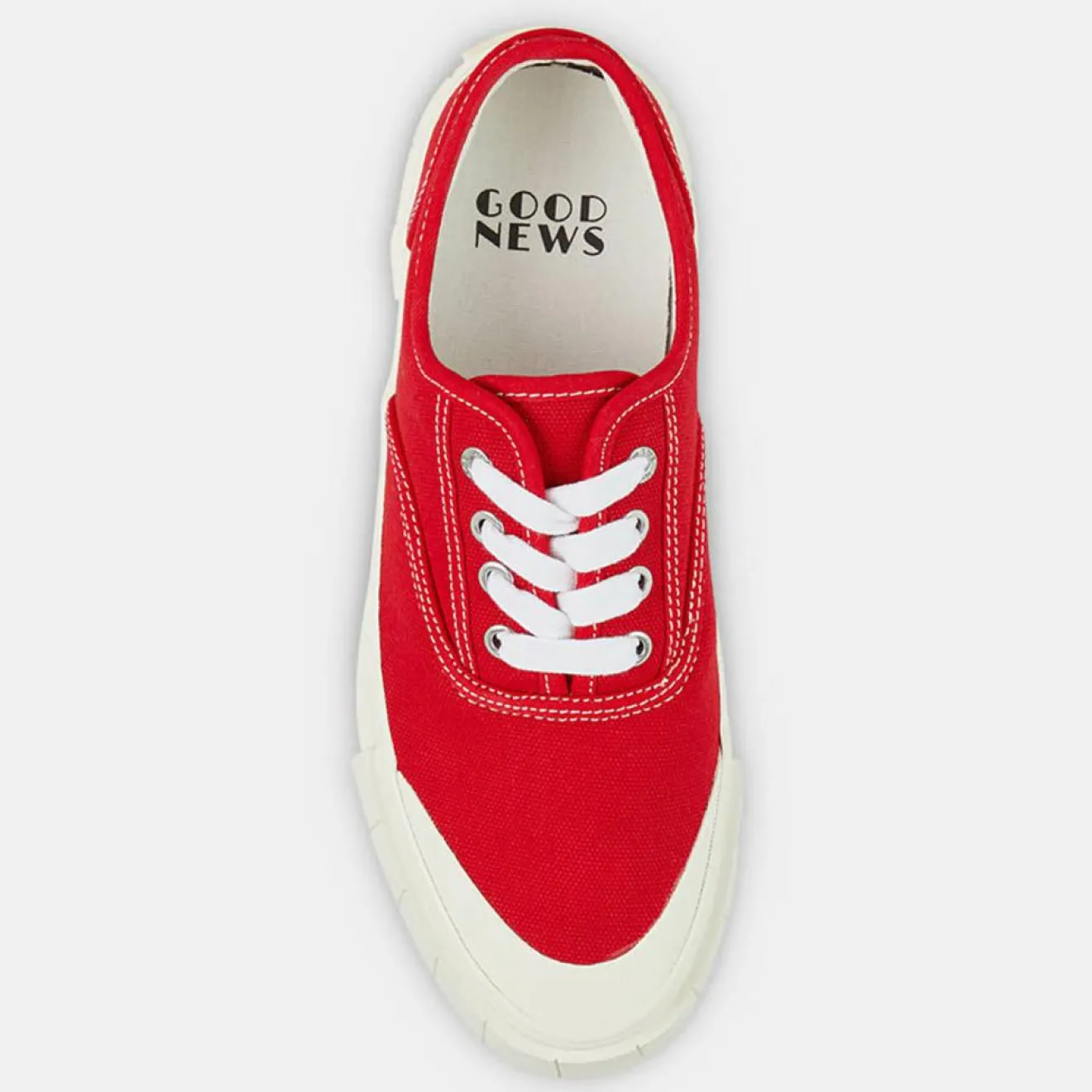 Femme Good News Sneakers en Coton Bio Gnace rouges