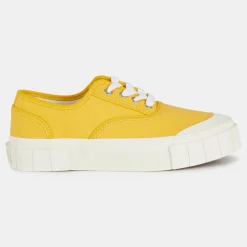 Femme Good News Sneakers en Coton Bio Gnace jaunes