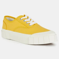 Femme Good News Sneakers en Coton Bio Gnace jaunes