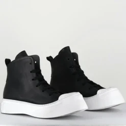Online Lofina Sneakers en Cuir 3543 noires - Talon : 5cm