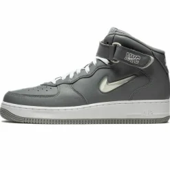 Homme Nike Sneakers en Cuir Air Force Mid Jewel Nyc grises