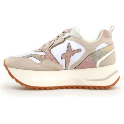 Outlet W6YZ Sneakers en Cuir Anny beiges