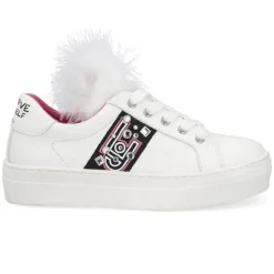 Enfant Liu-Jo Sneakers en Cuir Chic blanches
