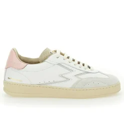 Femme Moa Concept Sneakers en cuir Club blanc/rose