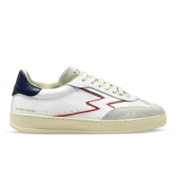 Clearance Moa Concept Sneakers en cuir Club blanc/bleu