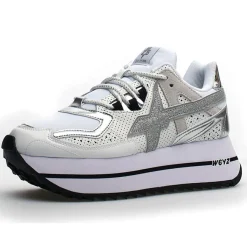 W6YZ Sneakers en Cuir Debi blanc/argenté