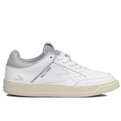 Femme Moa Concept Sneakers en Cuir Detail Squad blanches
