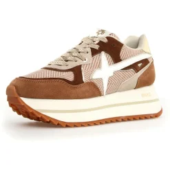 Femme W6YZ Sneakers en Cuir Deva beiges