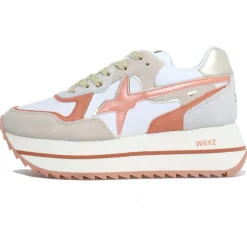 Femme W6YZ Sneakers en Cuir Deva beiges