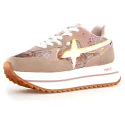 Femme W6YZ Sneakers en Cuir Deva beiges