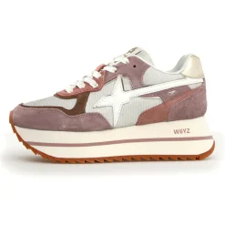 Femme W6YZ Sneakers en Cuir Deva grises