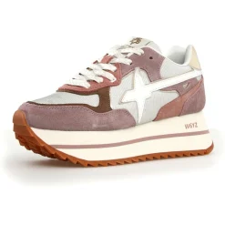 Femme W6YZ Sneakers en Cuir Deva grises