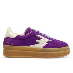 Online Moa Concept Sneakers en Cuir Double Club violet