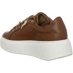 Hot Loretta Pettinari Sneakers en Cuir Garance marron
