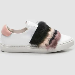 Online Cosmoparis Sneakers en Cuir Heo blanc