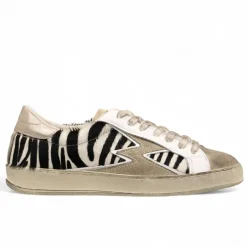 Femme Moa Concept Sneakers en Cuir Iconic Deluxe zèbre