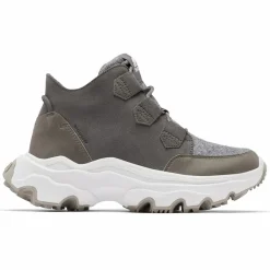 Femme Sorel Sneakers en Cuir imperméables Kinetic™ Breakthru Caribou grises