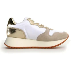 Femme W6YZ Sneakers en Cuir Jet beiges