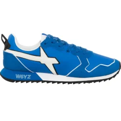 W6YZ Sneakers en Cuir Jet bleu/blanc