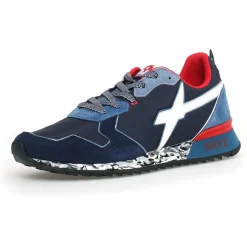 Homme W6YZ Sneakers en Cuir Jet bleues