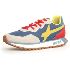 Homme W6YZ Sneakers en Cuir Jet2 bleues