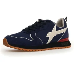 Homme W6YZ Sneakers en Cuir Jet bleu marine