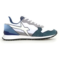 Homme W6YZ Sneakers en Cuir Jet bleues