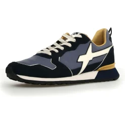 New W6YZ Sneakers en Cuir Jet bleu marine