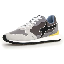 Homme W6YZ Sneakers en Cuir Jet grises
