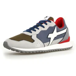 Homme W6YZ Sneakers en Cuir Jet kaki