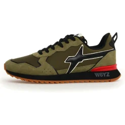 Homme W6YZ Sneakers en Cuir Jet kaki