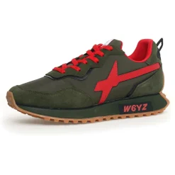 Homme W6YZ Sneakers en Cuir Jet2 kaki