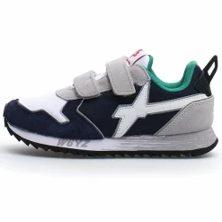 Best W6YZ Sneakers en Cuir Jet marine/blanc