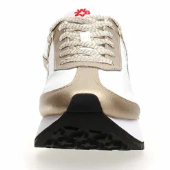 Femme W6YZ Sneakers en Cuir Kis blanc/doré