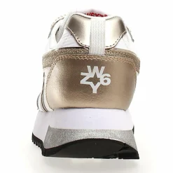 Femme W6YZ Sneakers en Cuir Kis blanc/doré