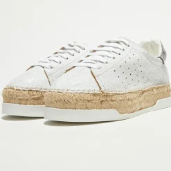 Femme Canal Saint Martin Sneakers en Cuir Lancry Queen argentées