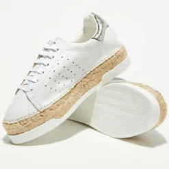 Femme Canal Saint Martin Sneakers en Cuir Lancry Queen argentées