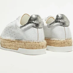 Femme Canal Saint Martin Sneakers en Cuir Lancry Queen argentées