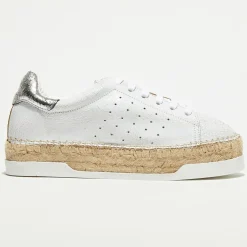 Femme Canal Saint Martin Sneakers en Cuir Lancry Queen argentées