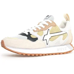 Homme W6YZ Sneakers en Cuir Loop beiges