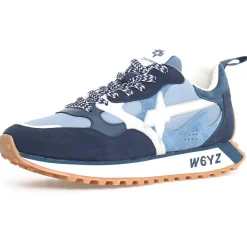 Homme W6YZ Sneakers en Cuir Loop bleues
