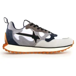 Best W6YZ Sneakers en Cuir Loop grises