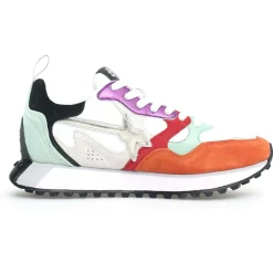 Femme W6YZ Sneakers en Cuir Loop orange