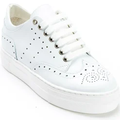 British Passport Sneakers en Cuir Luna blanches