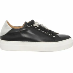Hot Loretta Pettinari Sneakers en Cuir Neila noires - Plateforme 3.5 cm