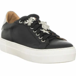 Hot Loretta Pettinari Sneakers en Cuir Neila noires - Plateforme 3.5 cm